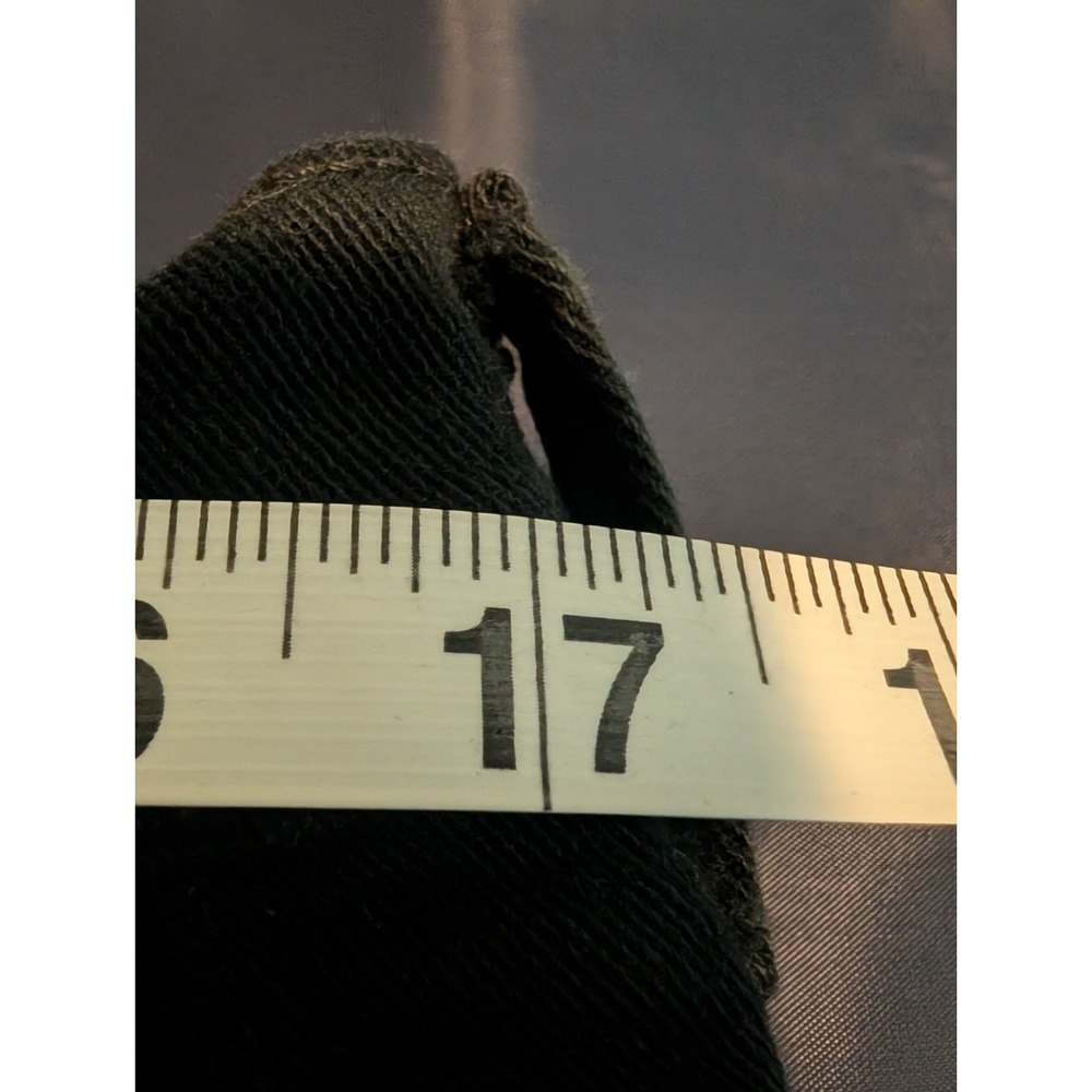 Gloria Vanderbilt High Rise Straight Leg Black Dark Wash Denim Jeans Women's 14S - Picture 10 of 11